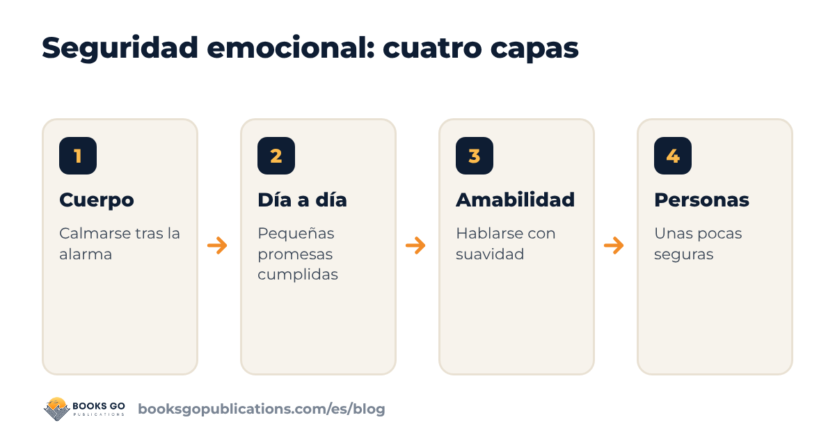 Seguridad emocional: cuatro capas que se pueden construir, del cuerpo a las personas