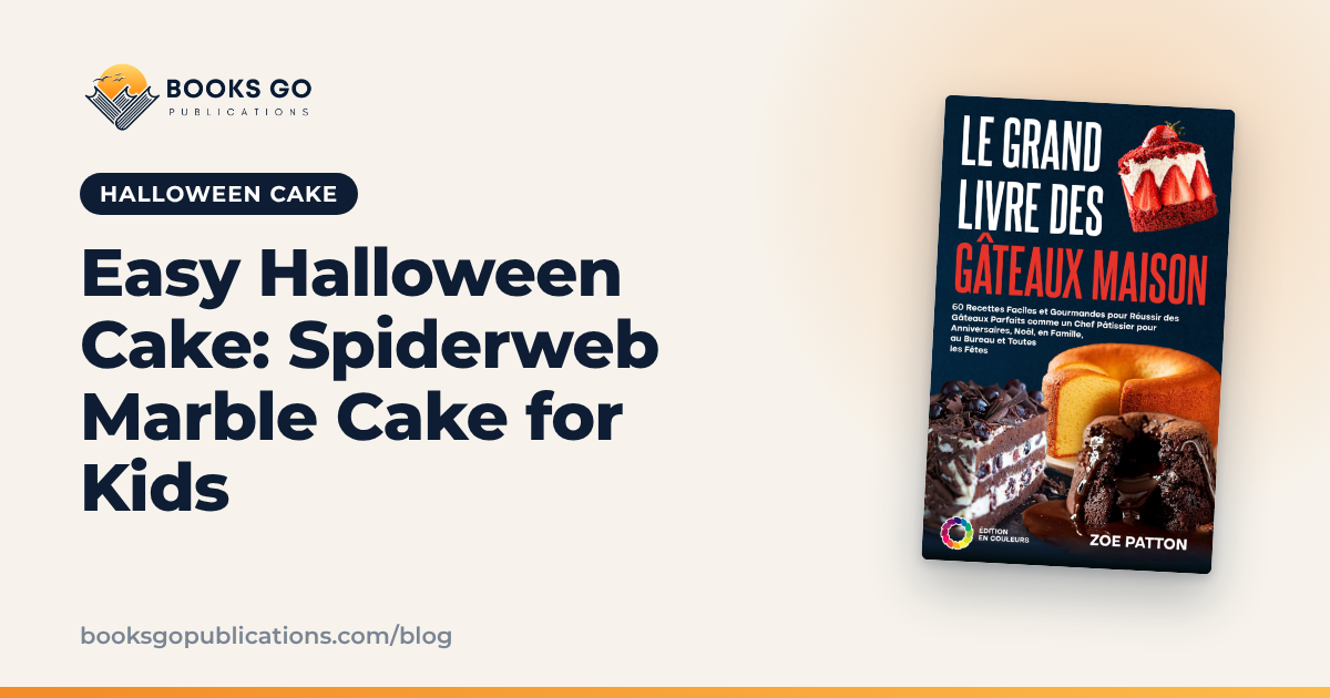 Easy Halloween Cake: Spiderweb Marble Cake for Kids