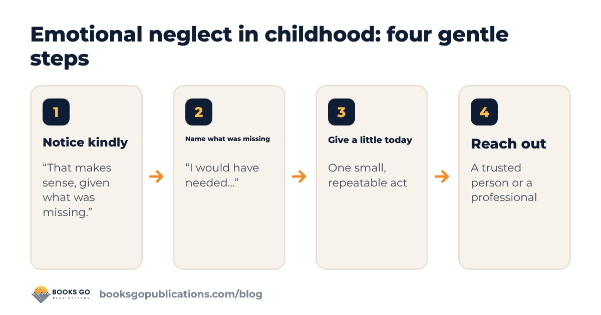 Emotional neglect in childhood: four gentle steps for naming what was missing