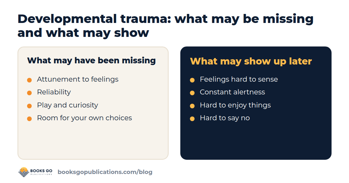 Developmental trauma: four basic needs in childhood and how their absence can show up later
