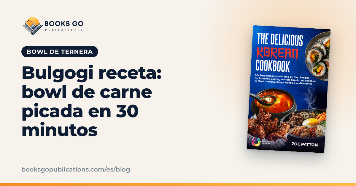 Bulgogi receta: bowl de carne picada en 30 minutos