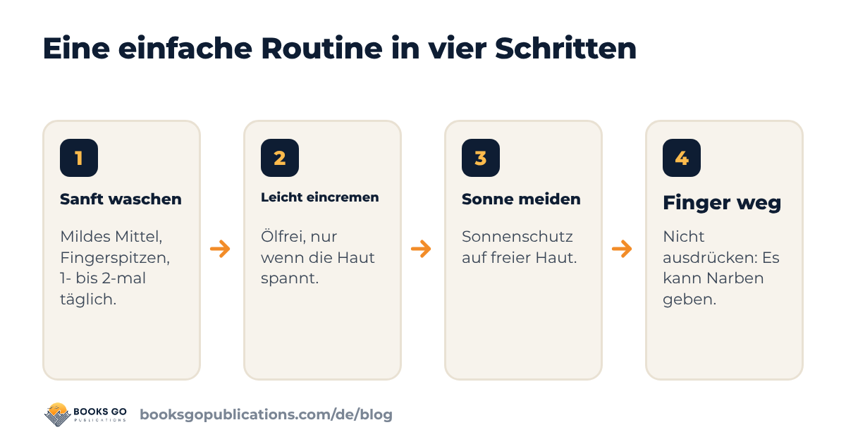 Pickel Pubertät: Routine in vier Schritten, von sanftem Waschen bis zum Finger-weg-Prinzip