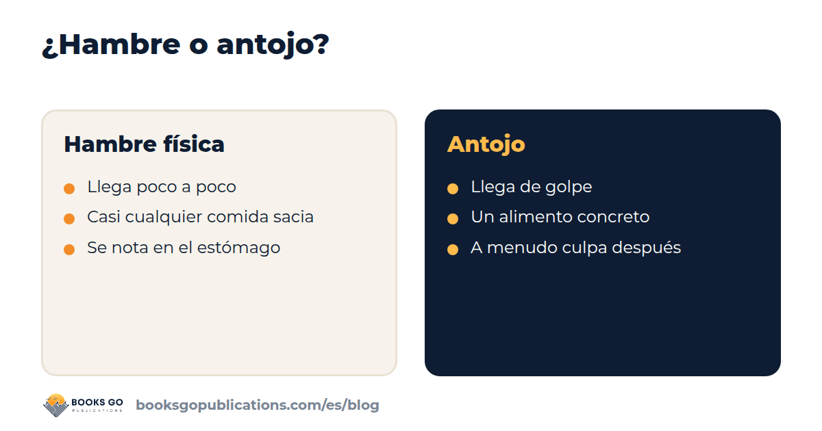Hambre física o antojo: las diferencias de un vistazo