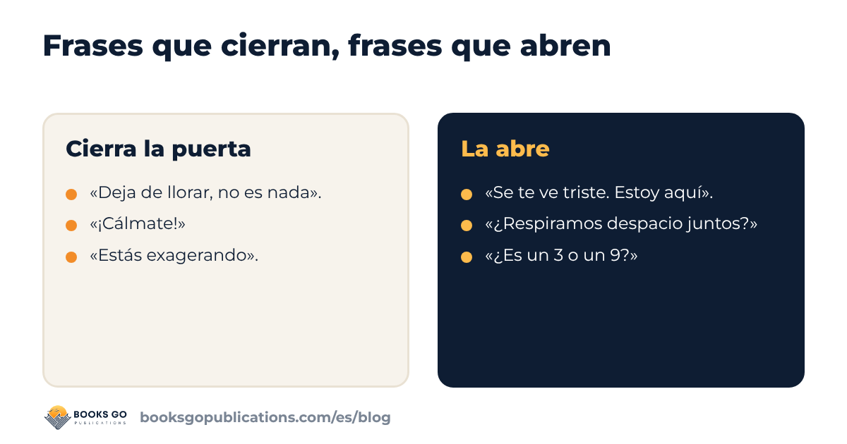 Educación emocional: frases que abren la conversación y frases que la cierran
